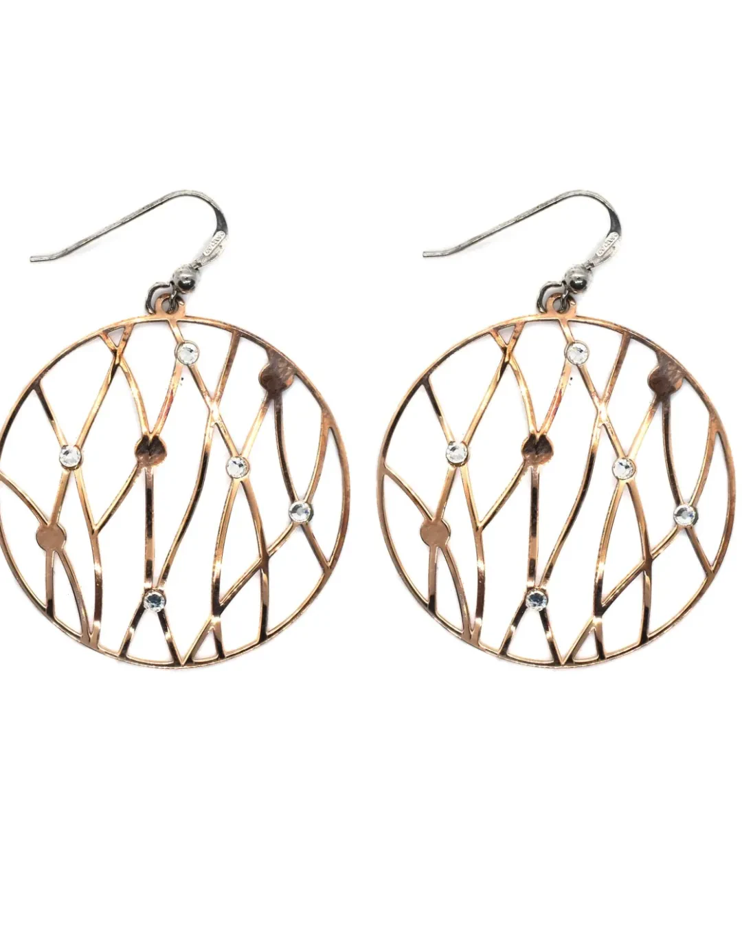Orecchini in argento rosa