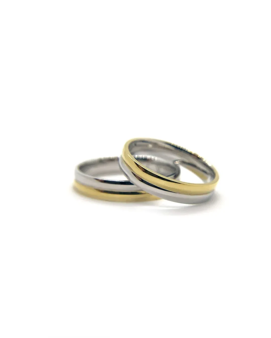 Fede matrimoniale oro bianco e giallo