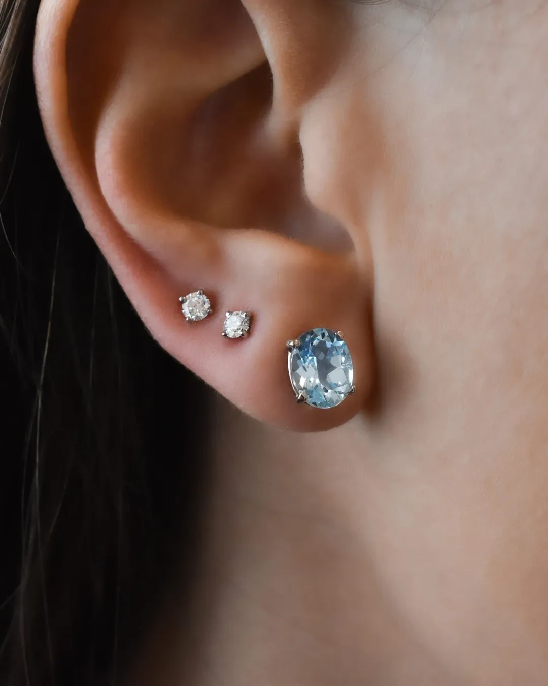 Orecchini acquamarina 3,75 ct