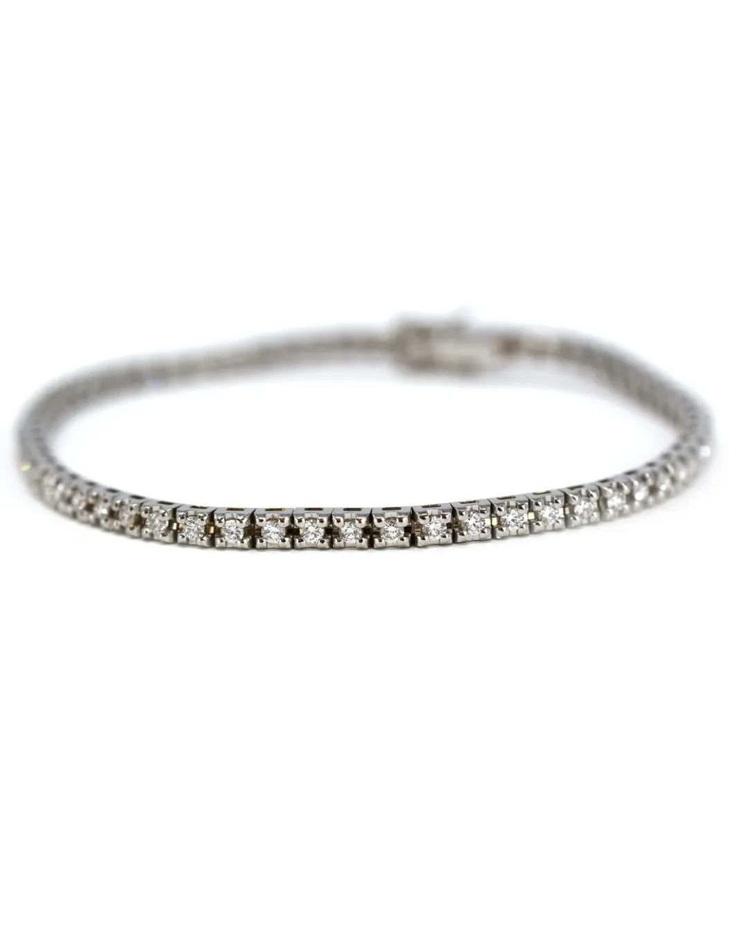 Tennis brillanti 1,18 ct e oro bianco