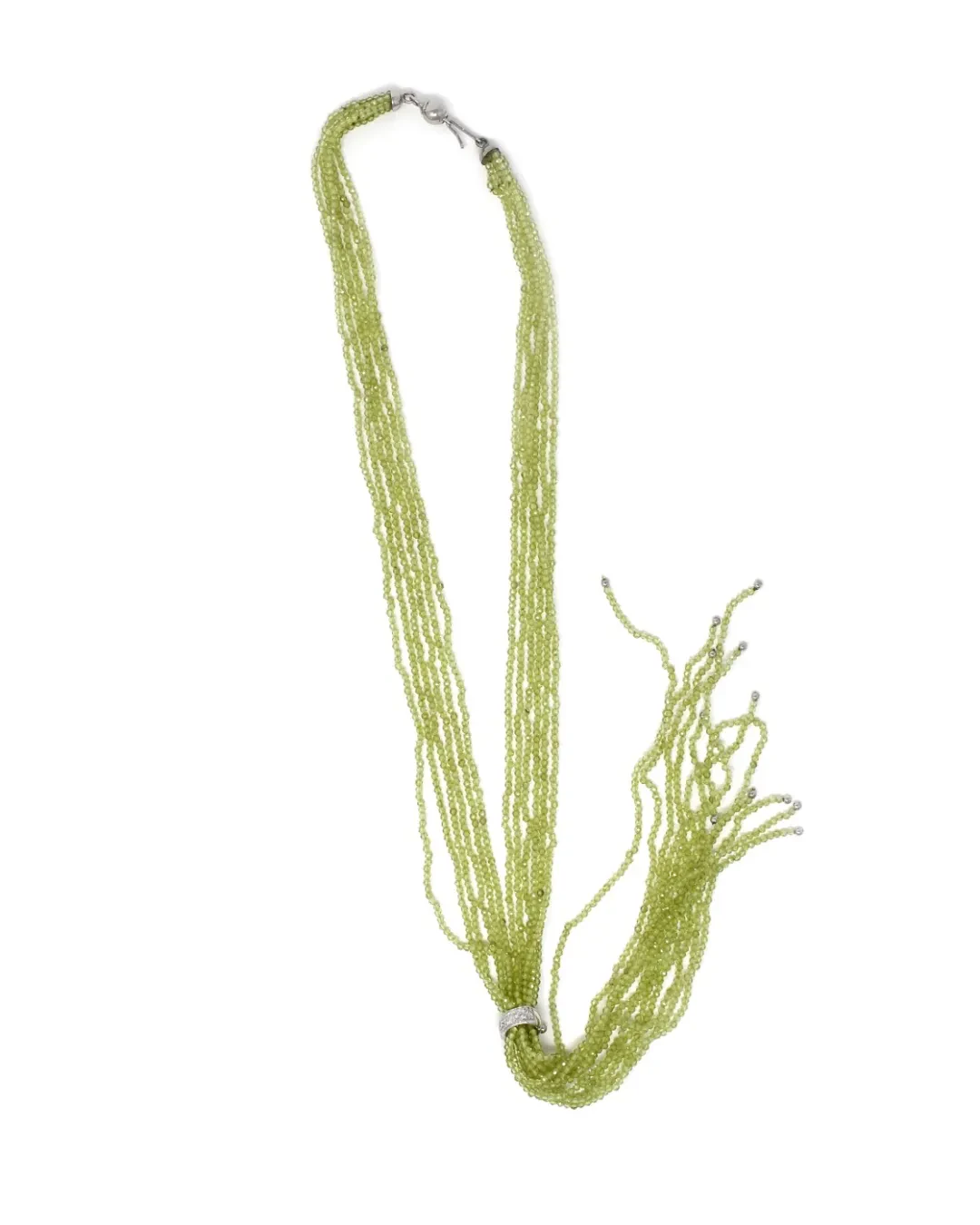 Collana fili di peridoto