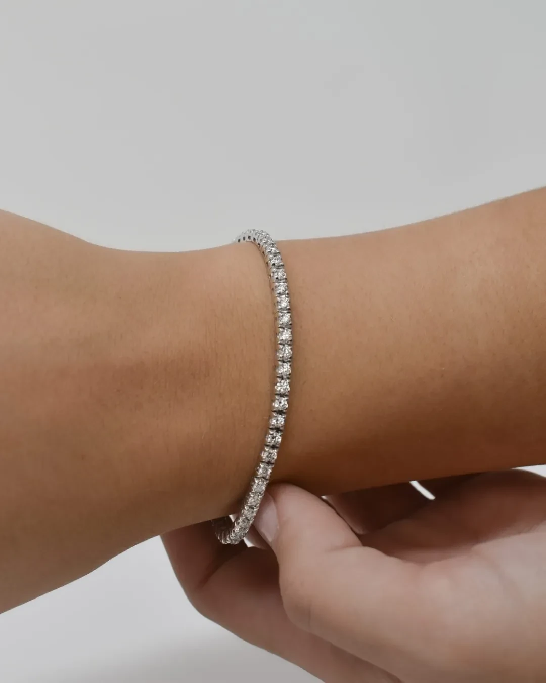 Bracciale tennis con brillanti 1,88 ct