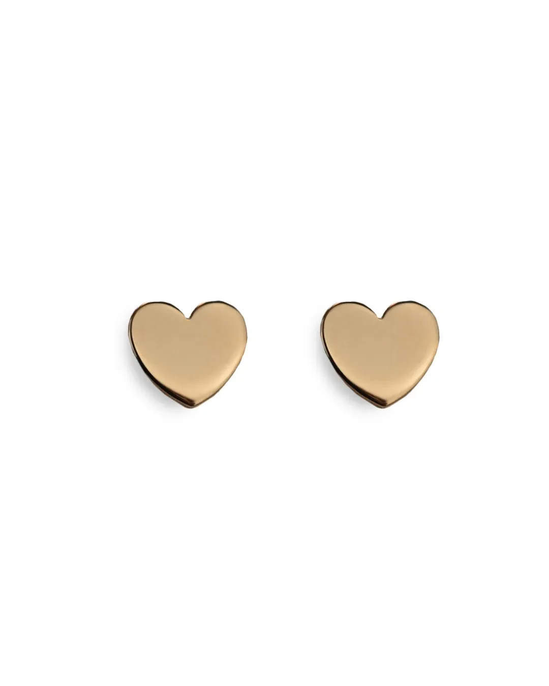 Orecchini a cuore in oro rosso