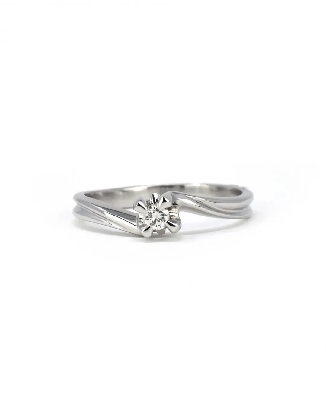 Anello brillante solitario 0,07 ct