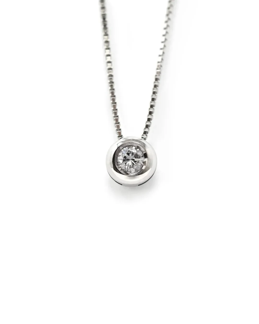 Collana Punto Luce cipollina da 0,07 ct