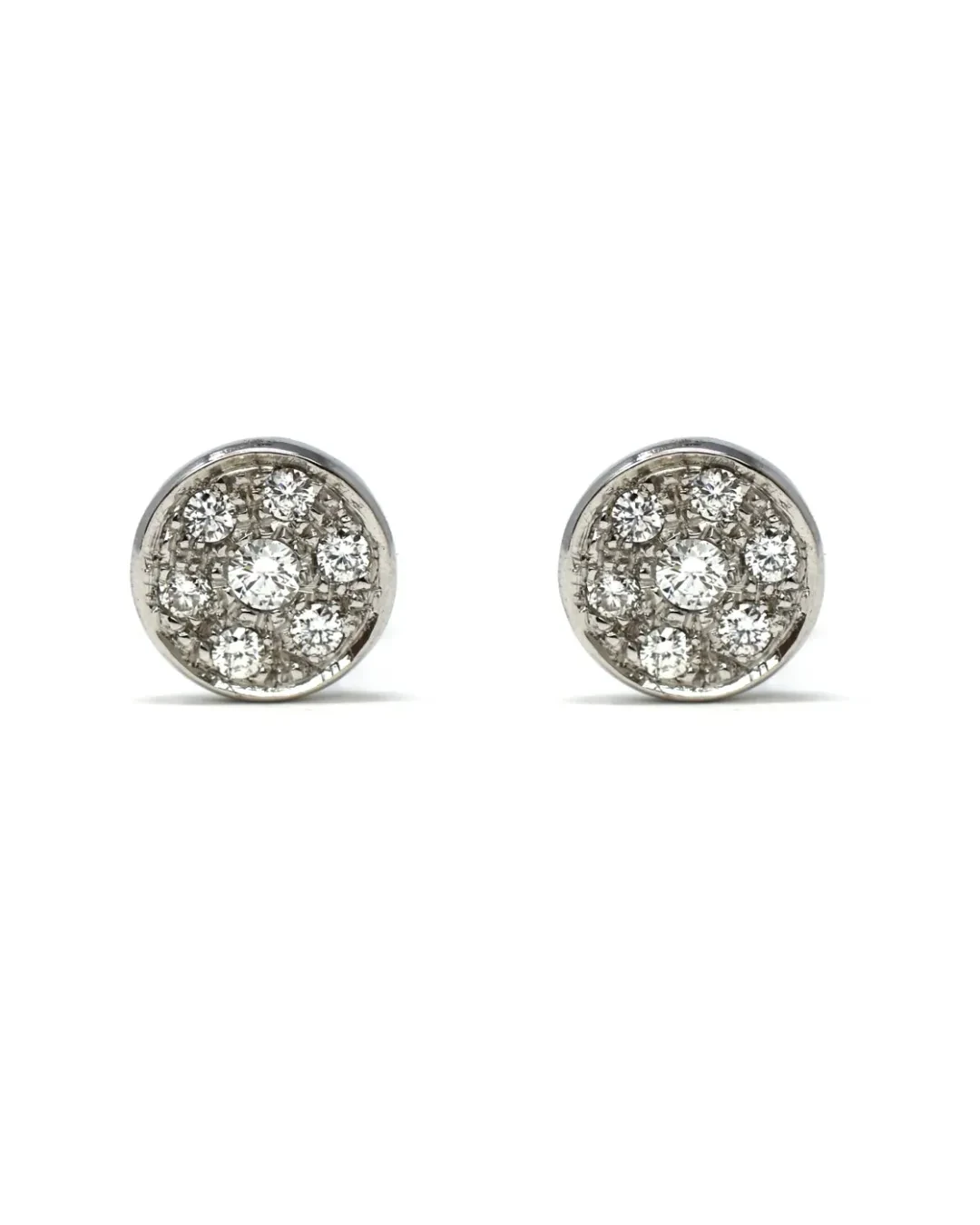 Orecchini forma rotonda con brillanti di 0,27 ct