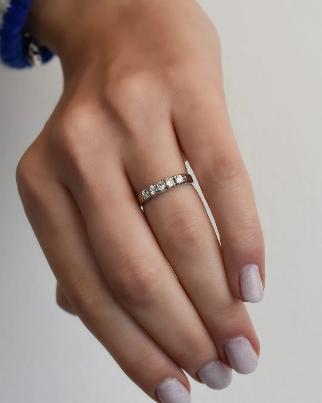 Fedina di diamanti da 0,38 ct