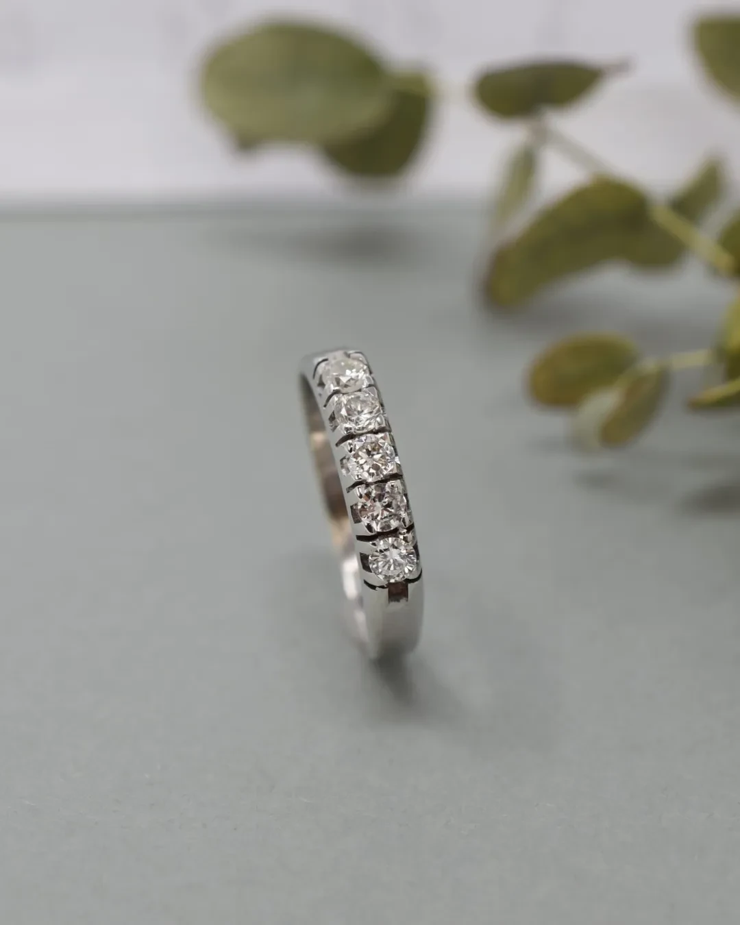 Fedina di diamanti da 0,38 ct