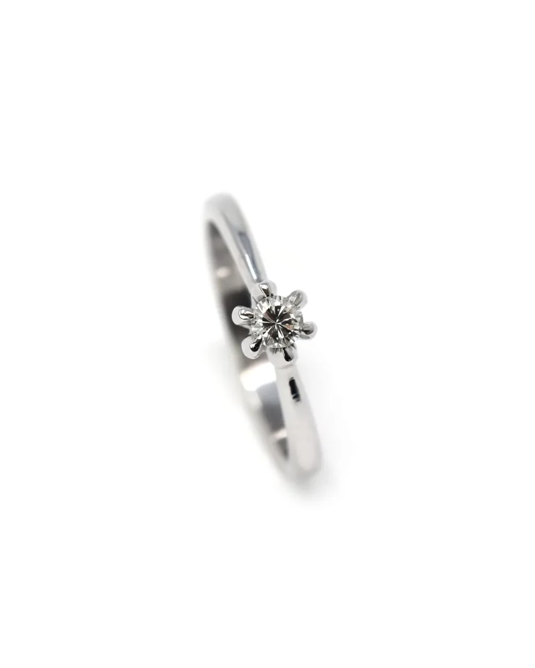 Anello brillante solitario 0,15 ct