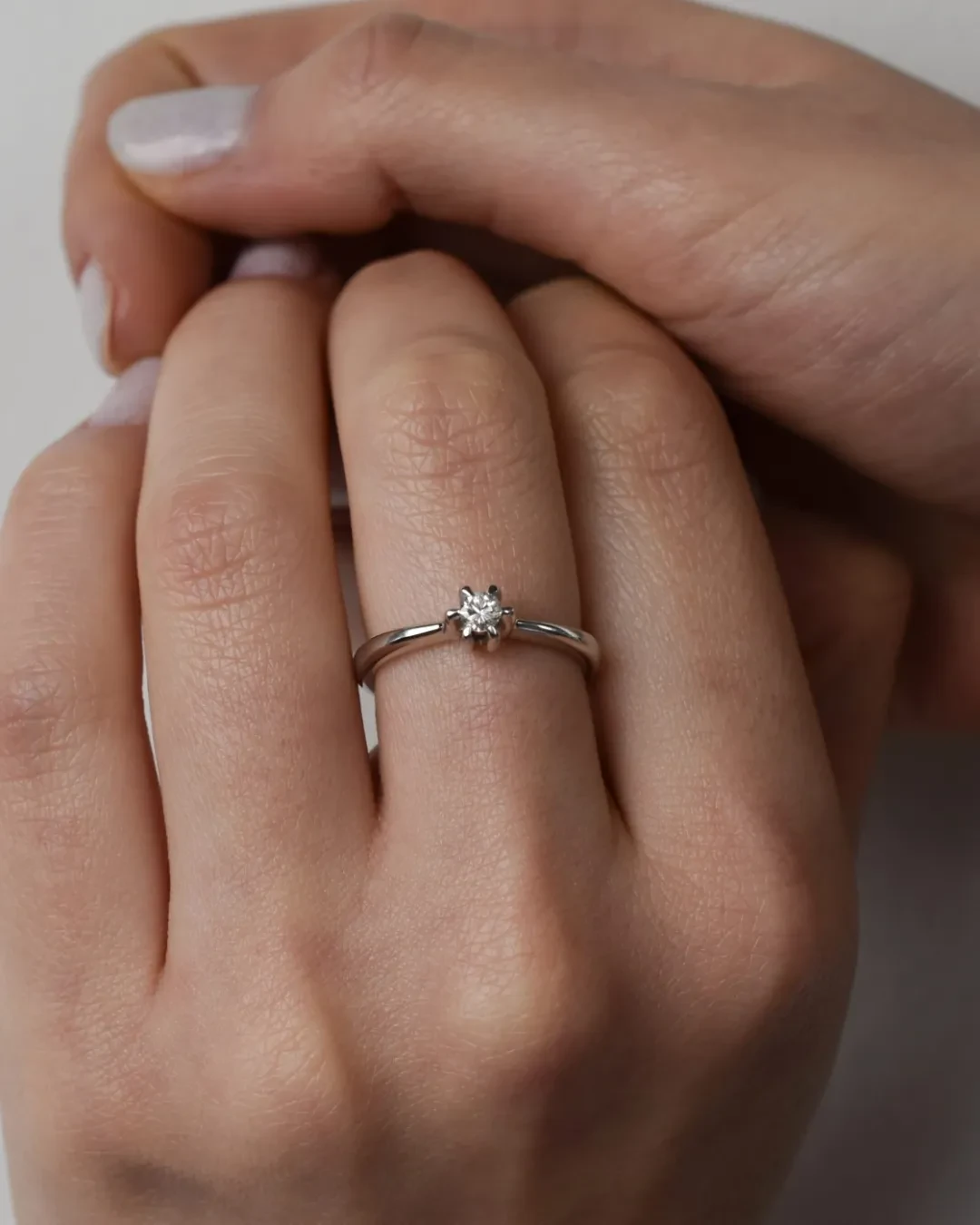 Anello brillante solitario 0,15 ct
