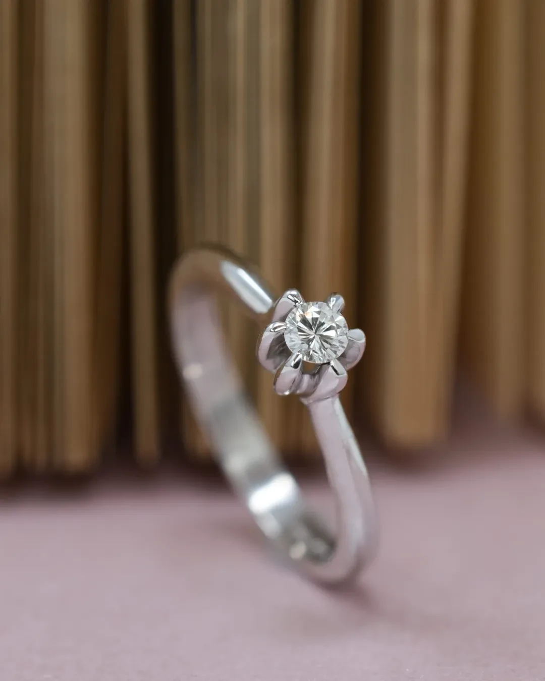 Anello brillante solitario 0,15 ct