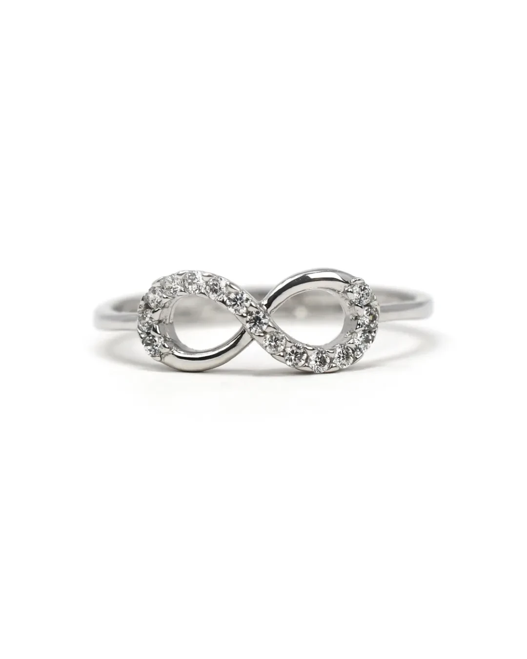 Anello infinito con cubik zirconia