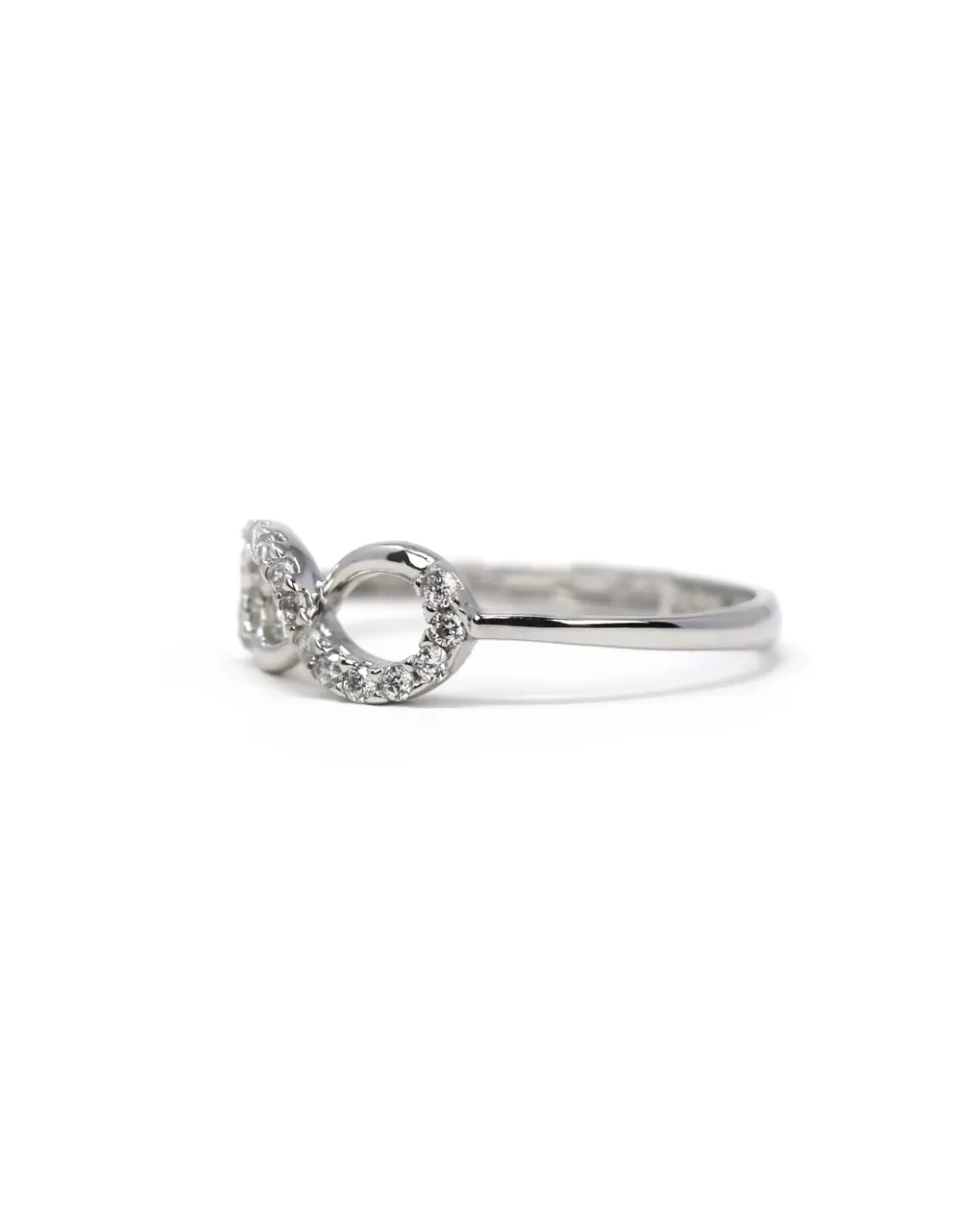 Anello infinito con cubik zirconia