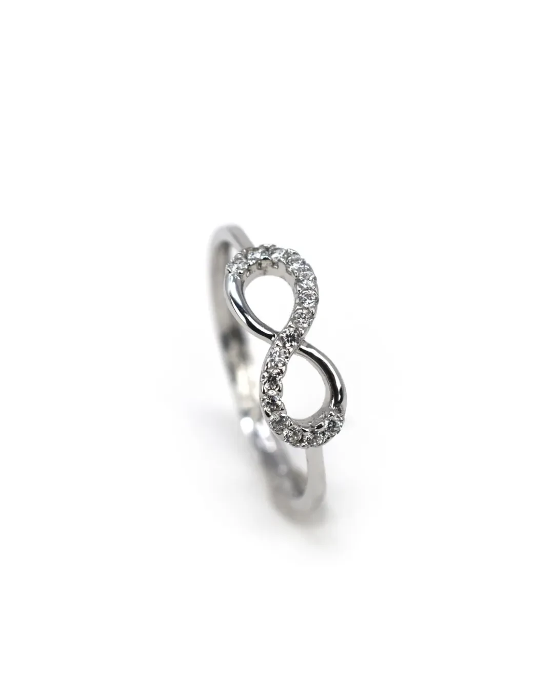 Anello infinito con cubik zirconia