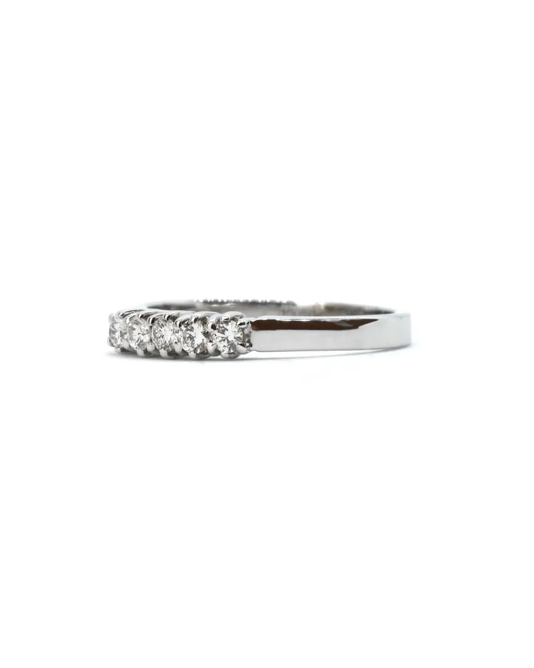 Anello fedina di brillanti da 0,23 ct in oro bianco