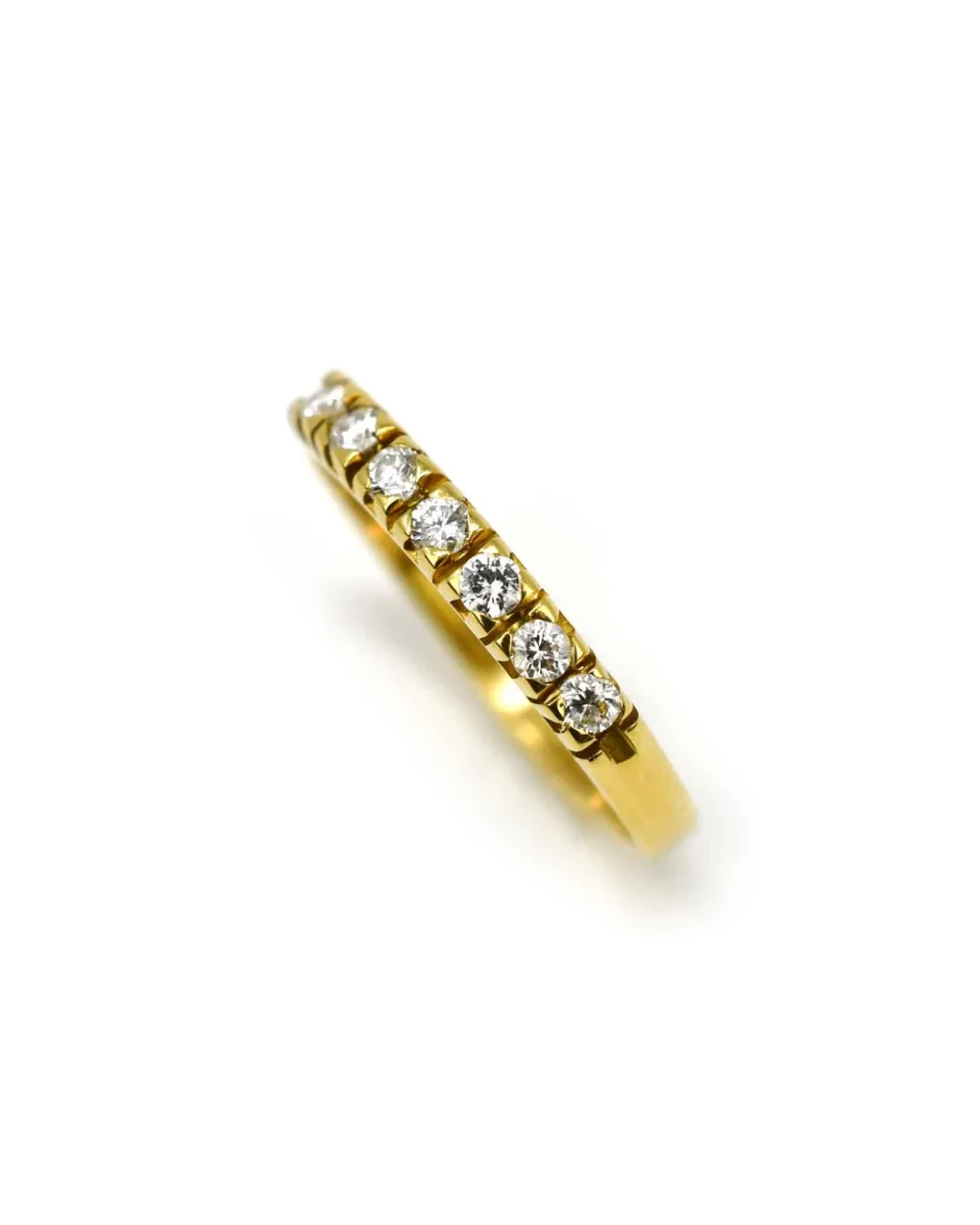 Fedina di brillanti da 0,23 ct montatura in oro giallo