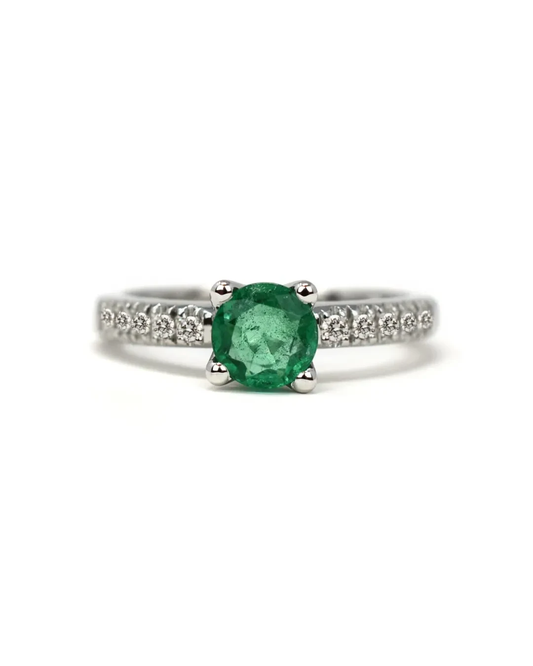 Anello con smeraldo e brillanti
