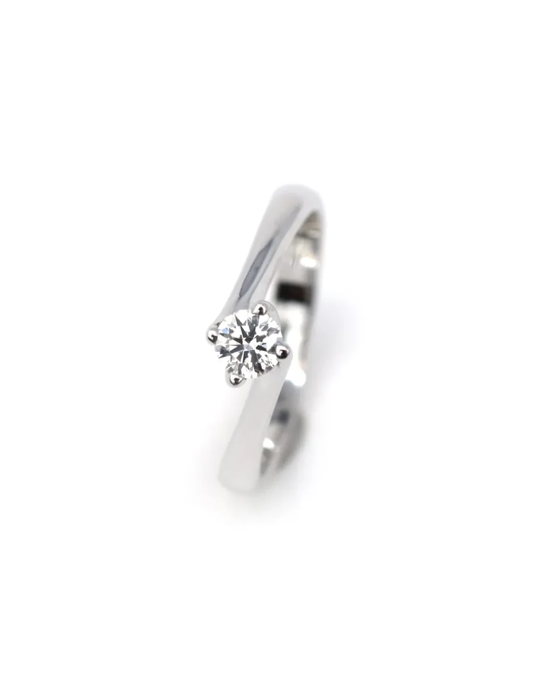 Anello brillante solitario da 0,22 carati