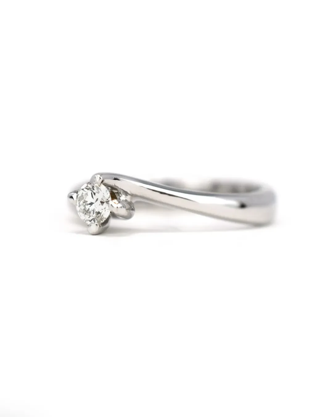 Anello solitario brillante da 0,19