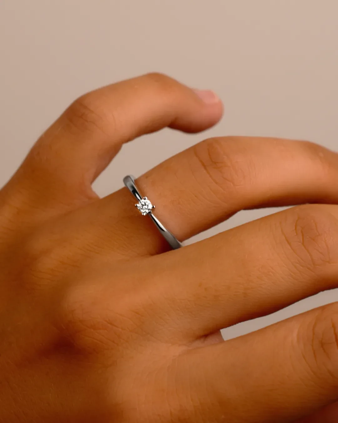 Solitario 0,10 ct