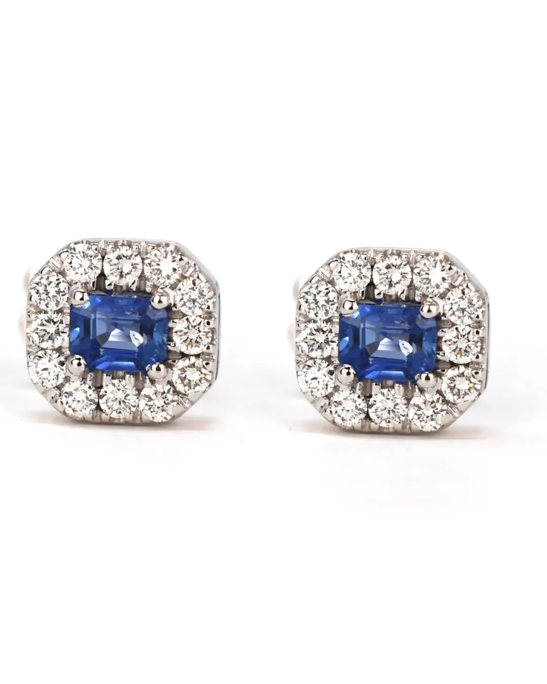 Orecchini di zaffiri 0,66 ct e brillanti