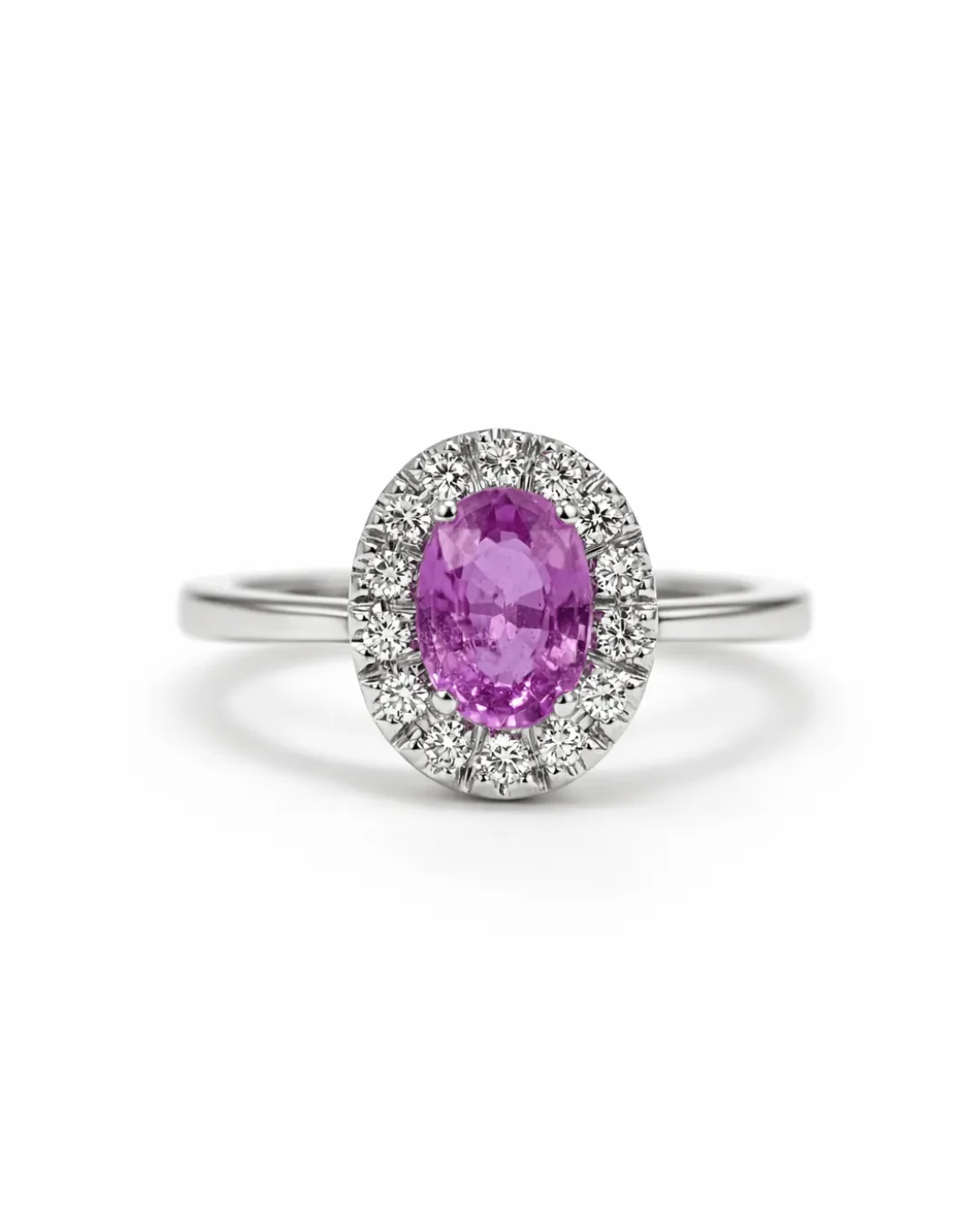 Anello zaffiro rosa 0,97 ct