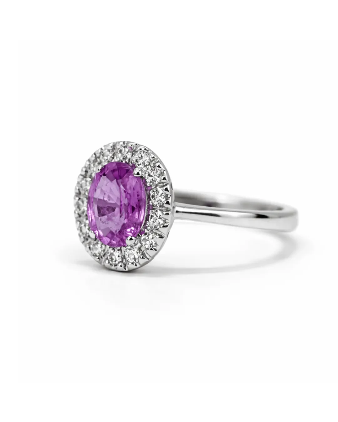 Anello zaffiro rosa 0,97 ct