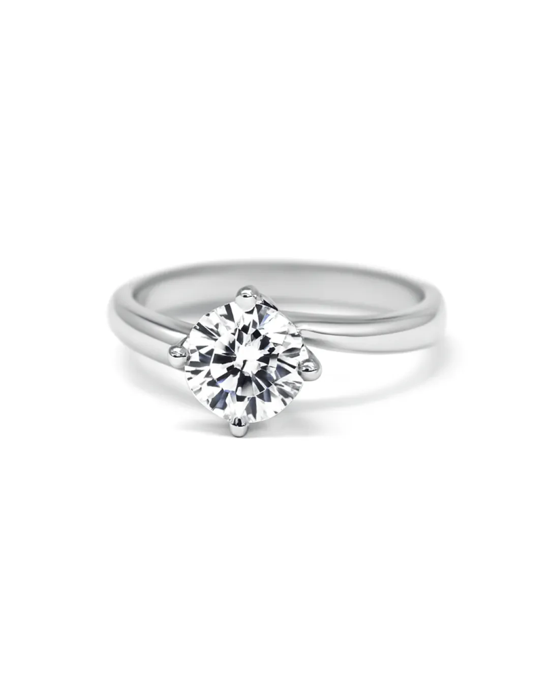Anello con diamante da laboratorio 1 ct.