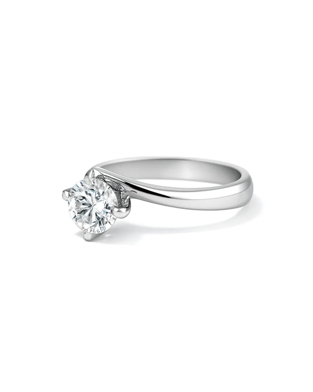 Anello con diamante da laboratorio 1 ct.