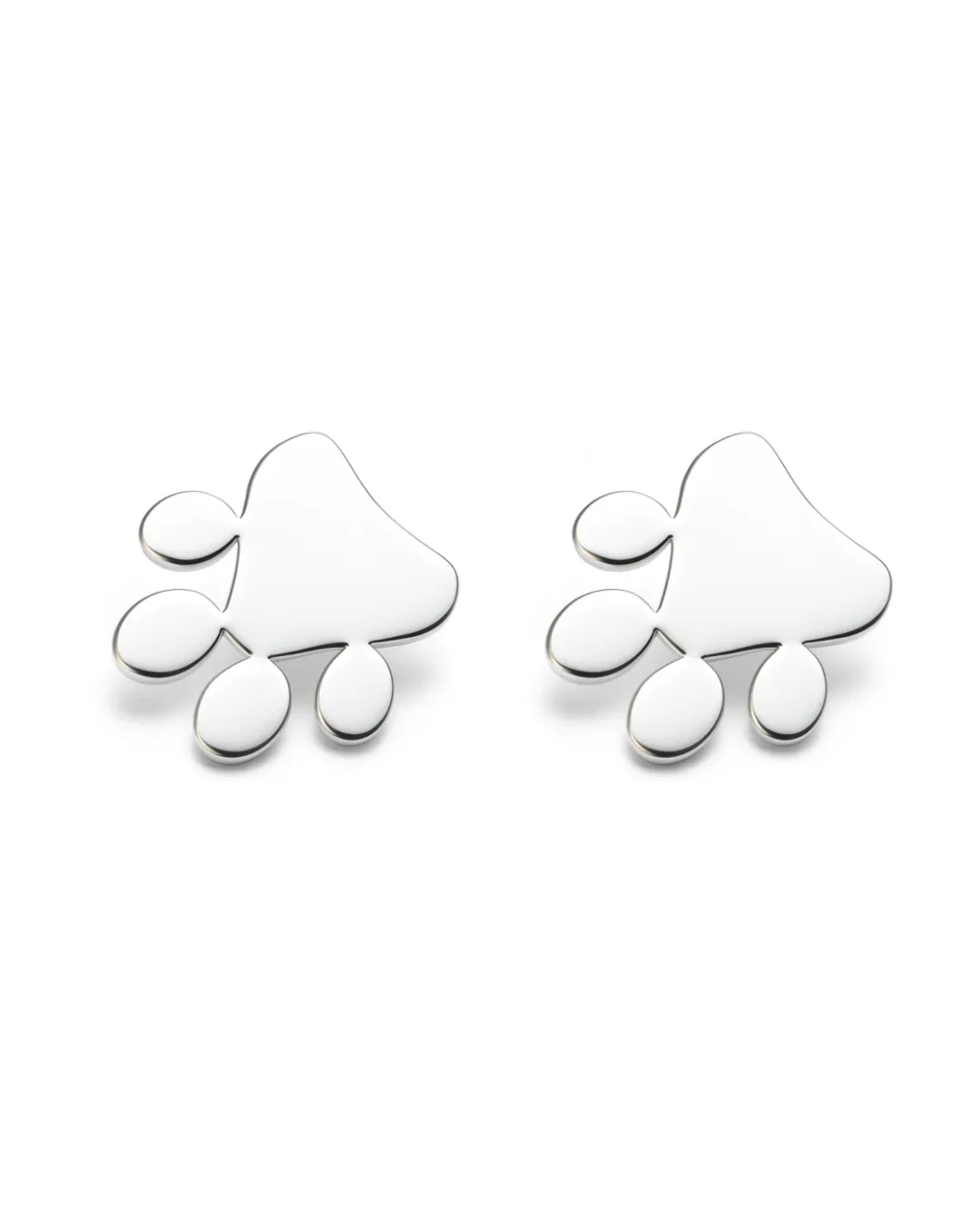 Orecchini a zampetta in argento 925