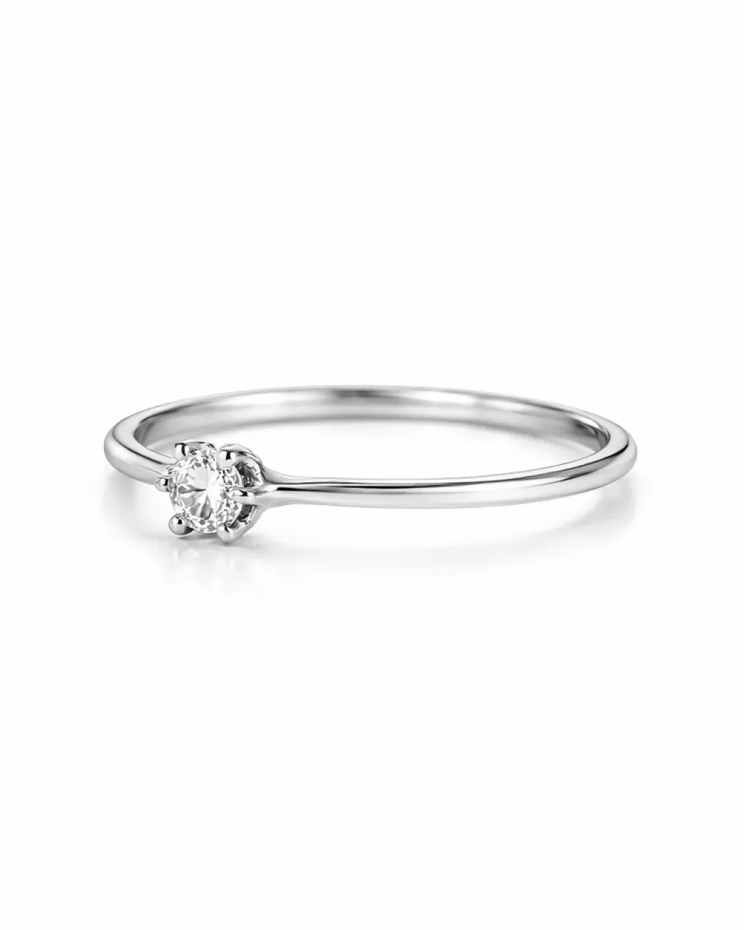 Solitario con diamante brillante