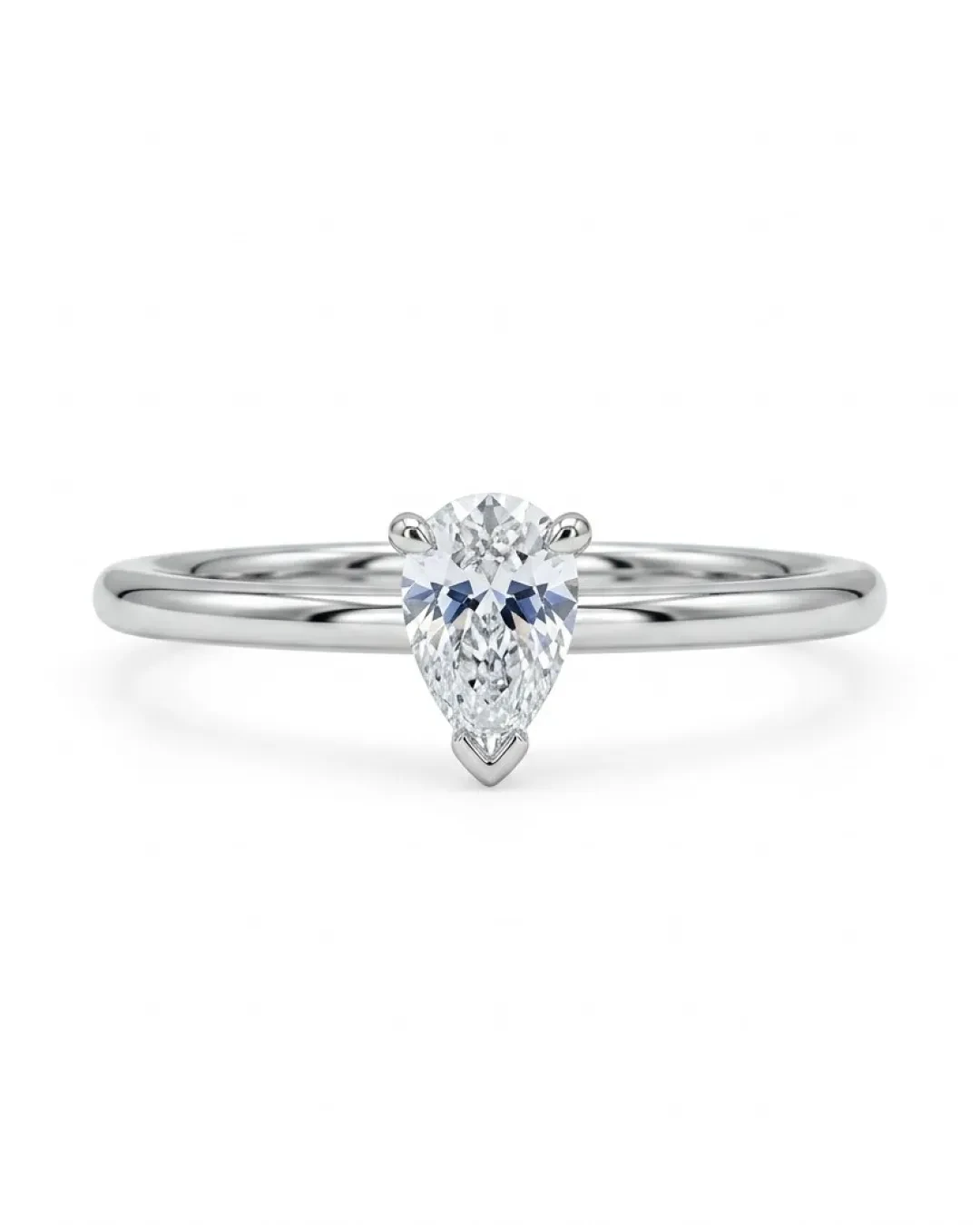 Anello goccia con diamante Lab Grown