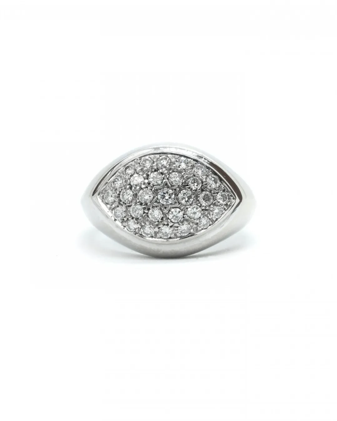 Anello Pavè forma ovale