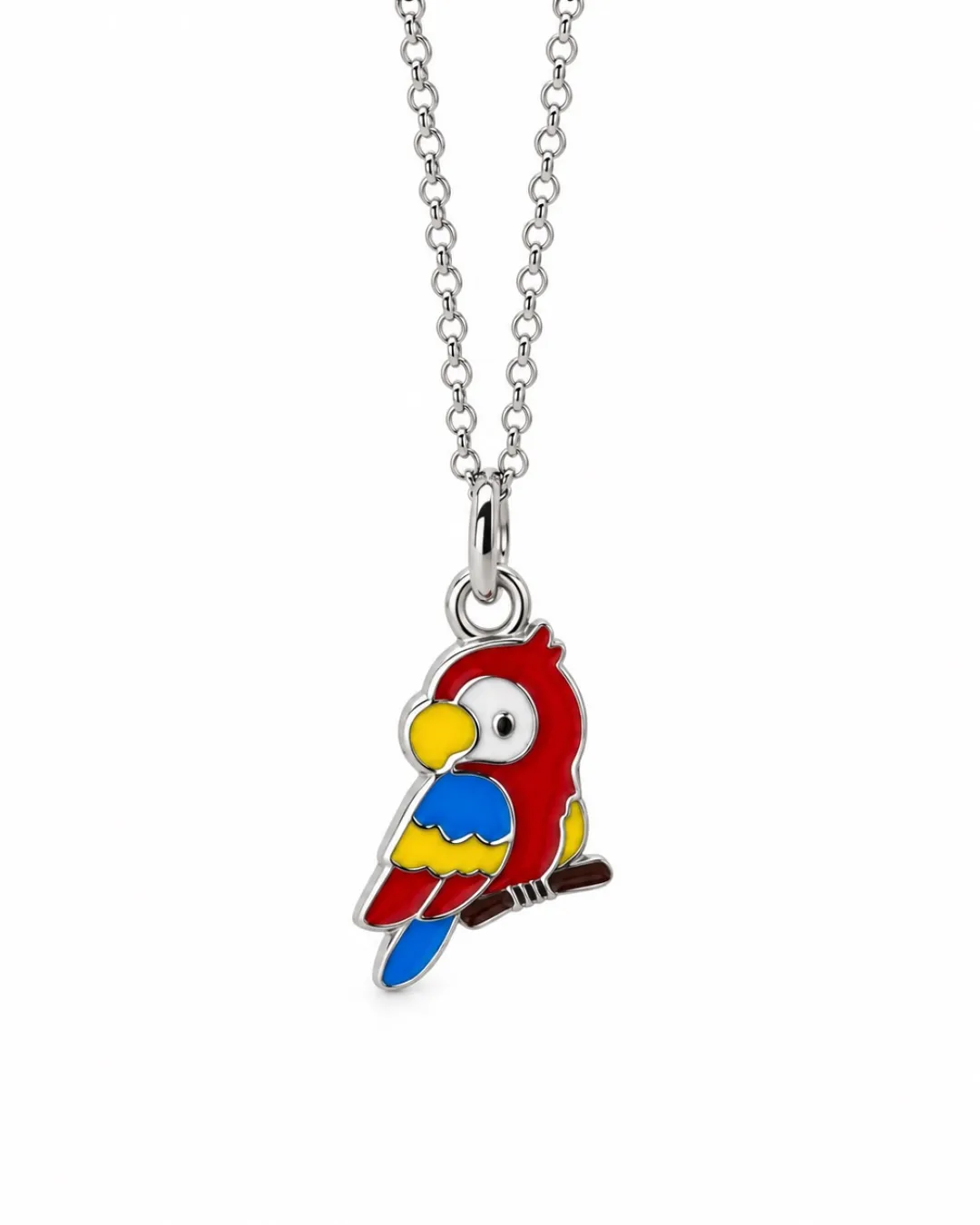 Collana bambini pappagallo in argento