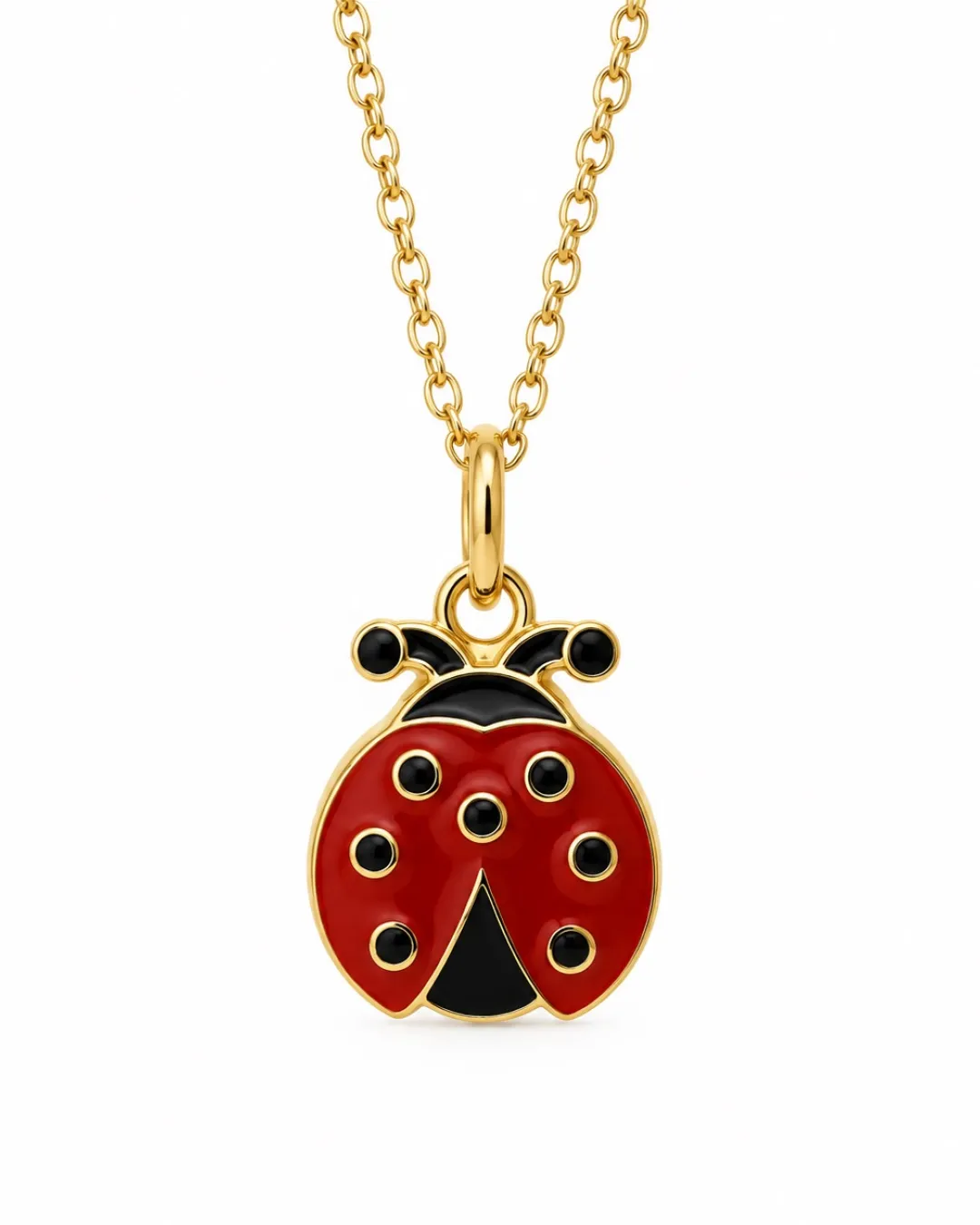 Collana bambini coccinella in argento