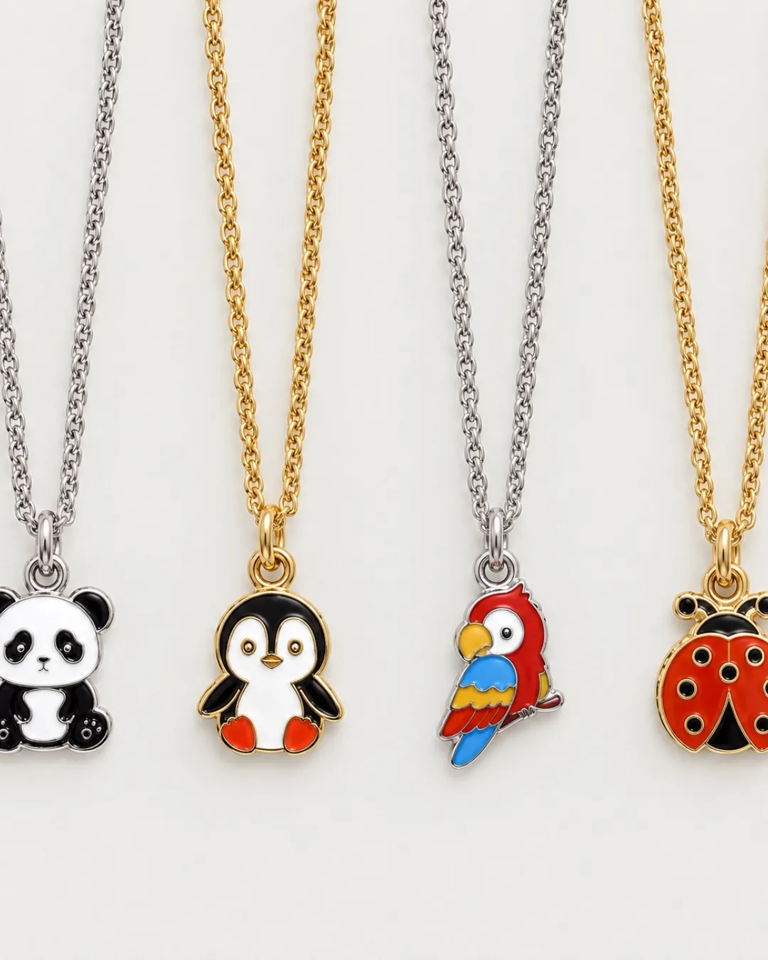 Collana bambini coccinella in argento