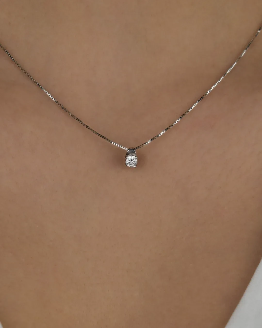 Ciondolo punto luce 0,17 ct