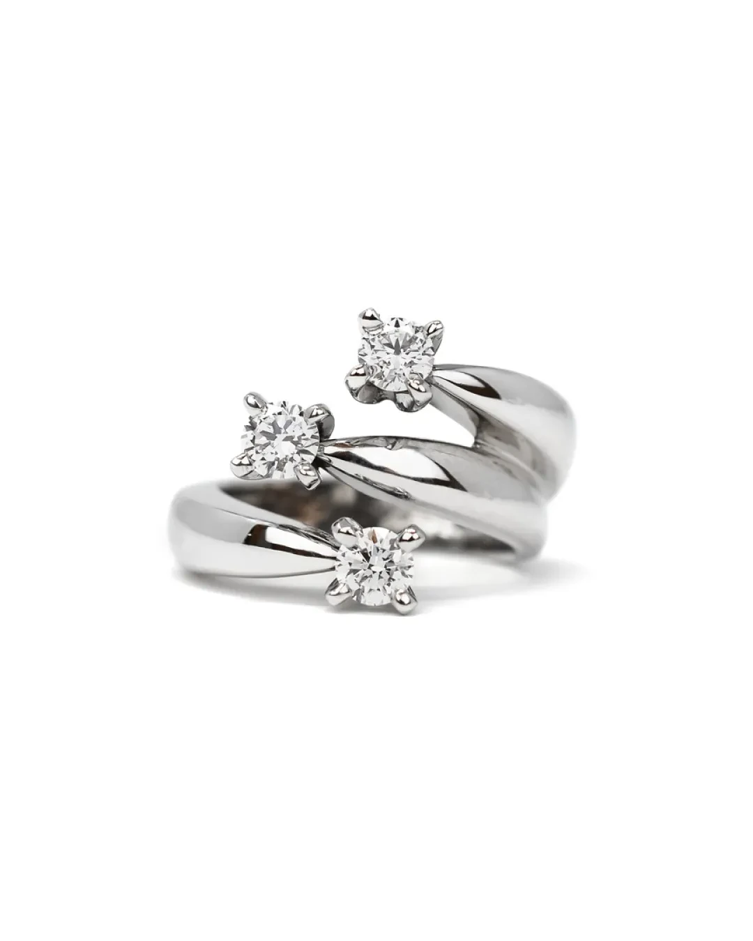 Anello fantasia trilogy con brillanti 0,73 ct