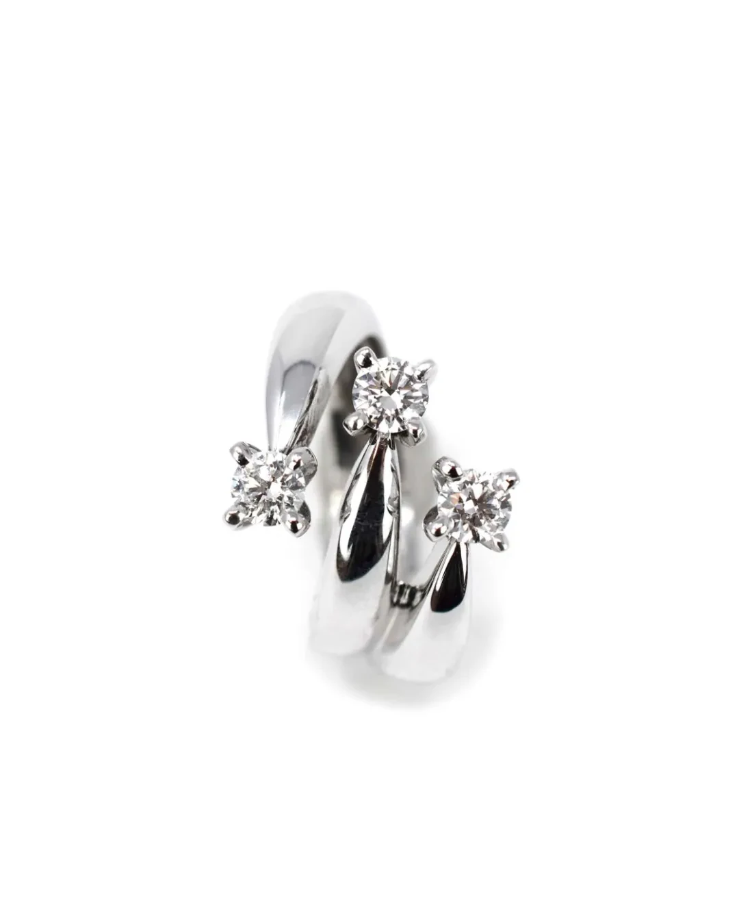 Anello fantasia trilogy con brillanti 0,73 ct