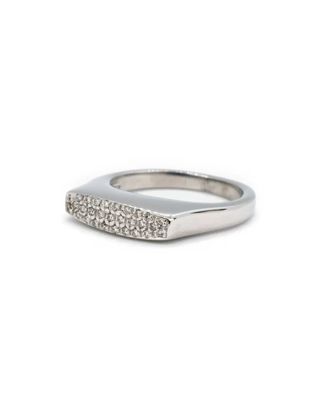 Anello pavè di brillanti da 0,15 ct