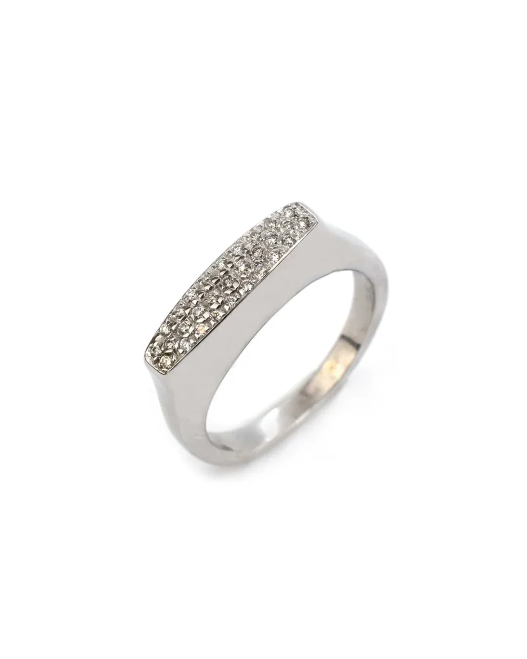 Anello pavè di brillanti da 0,15 ct