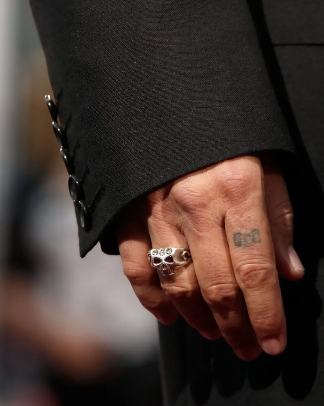 Johnny Depp Skull Ring (Symbols)