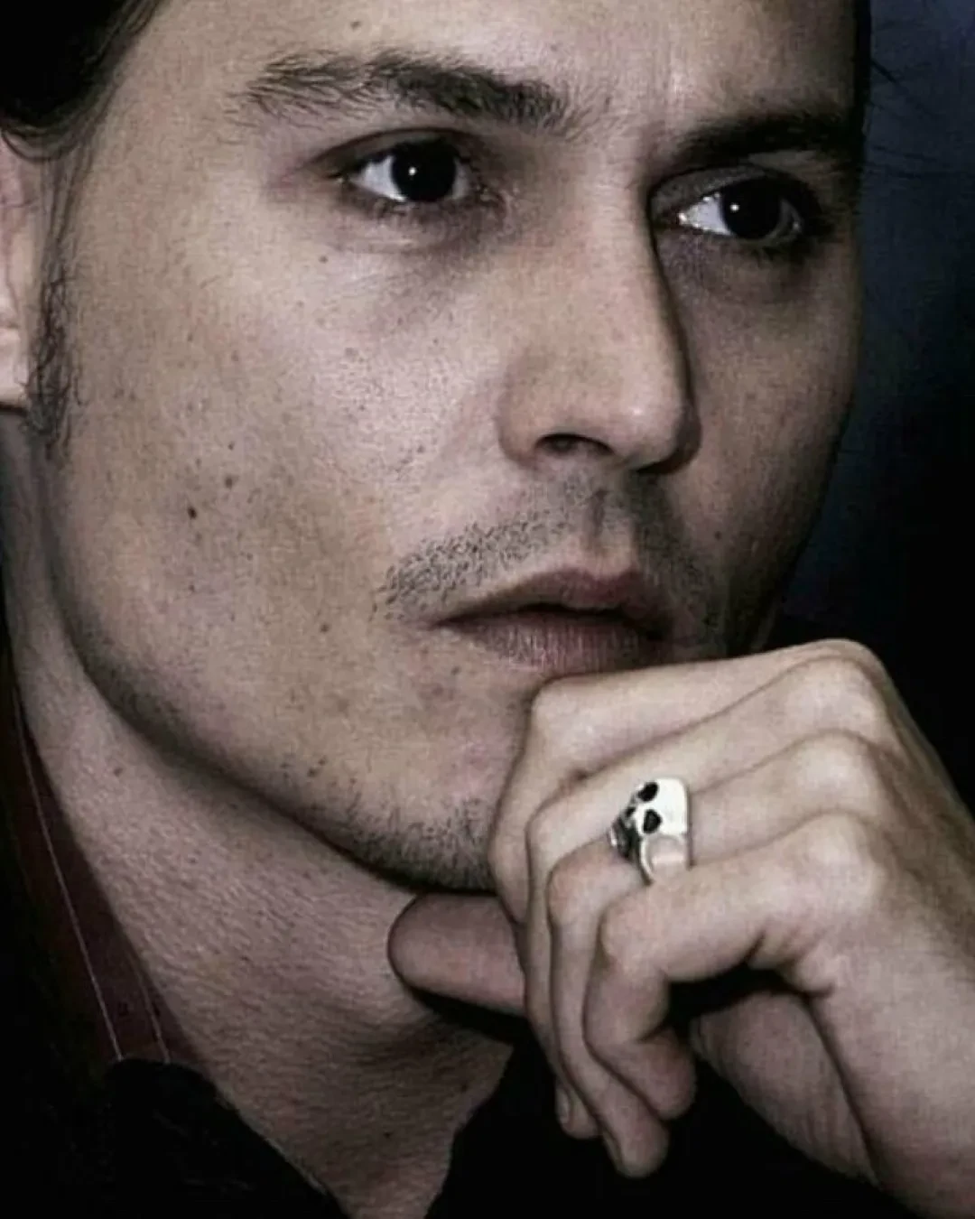 Johnny Depp Pirate Skull Ring Head Square Version