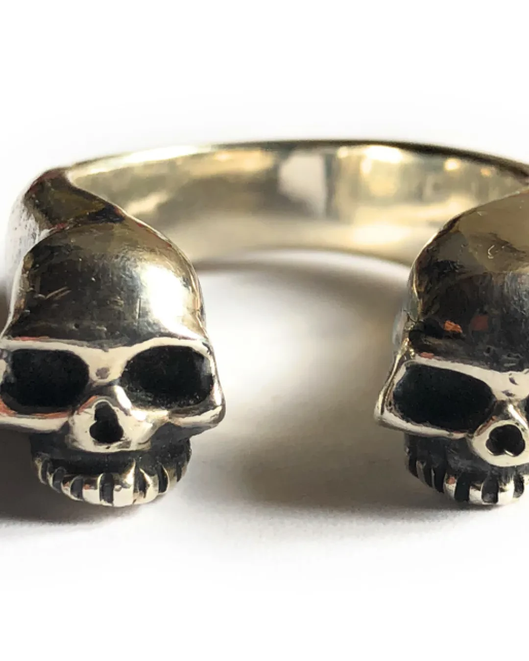 Giano Skull Pirates Ring Two Heads