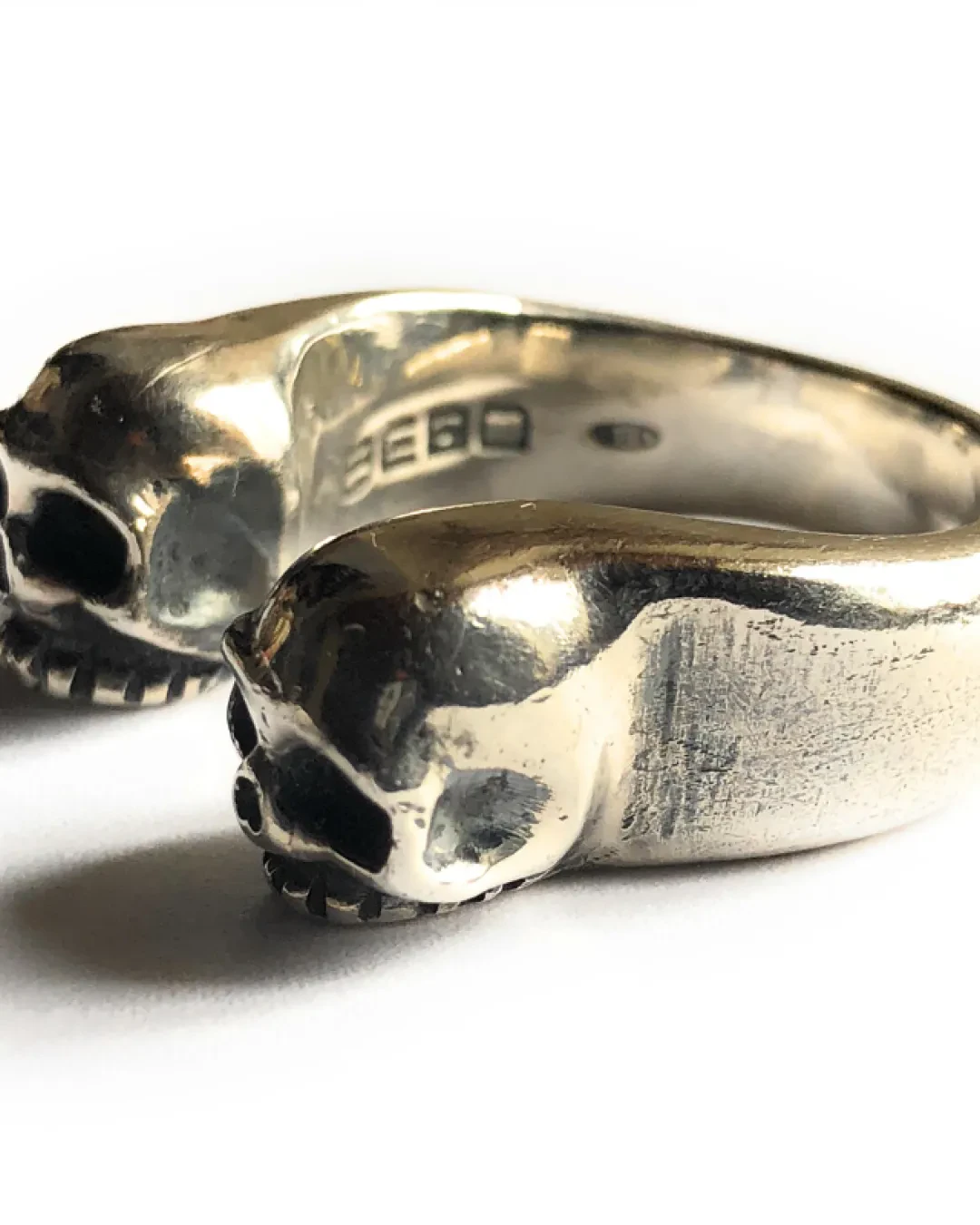 Giano Skull Pirates Ring Two Heads