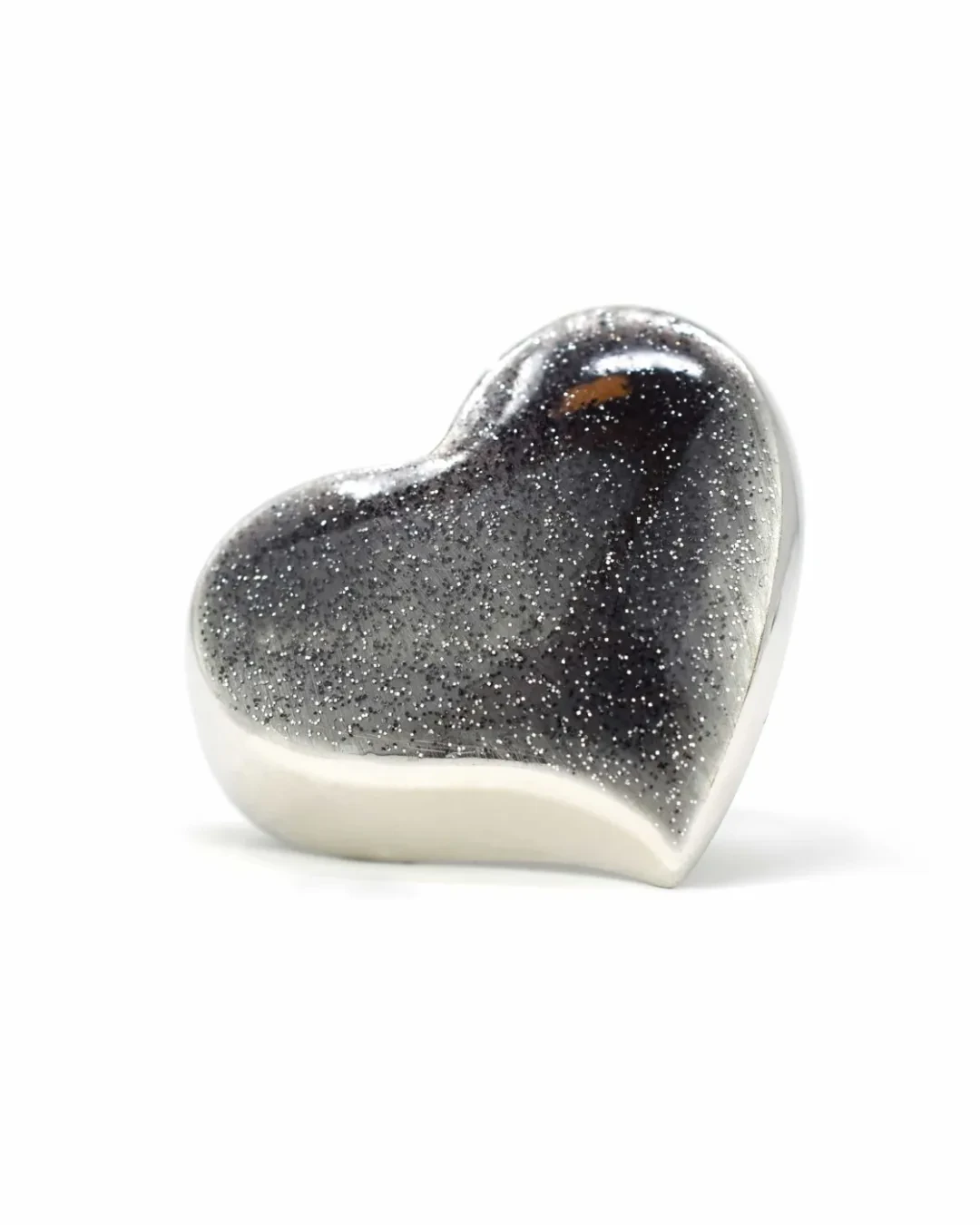 Anello cuore e rodio nero
