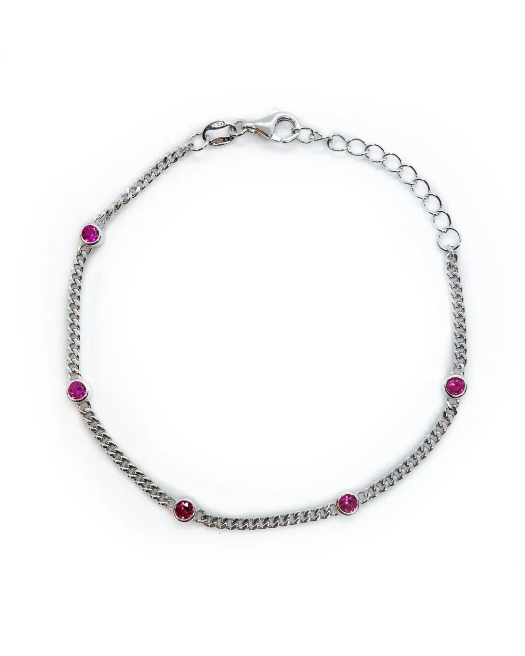 Bracciale pietre rosa