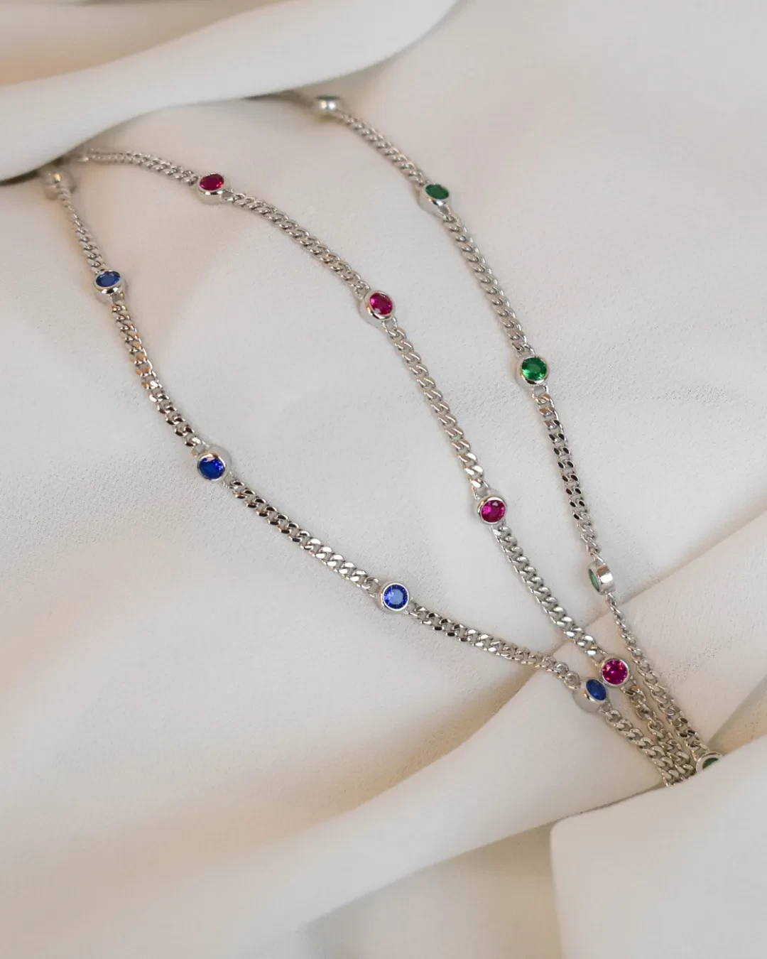 Bracciale pietre rosa