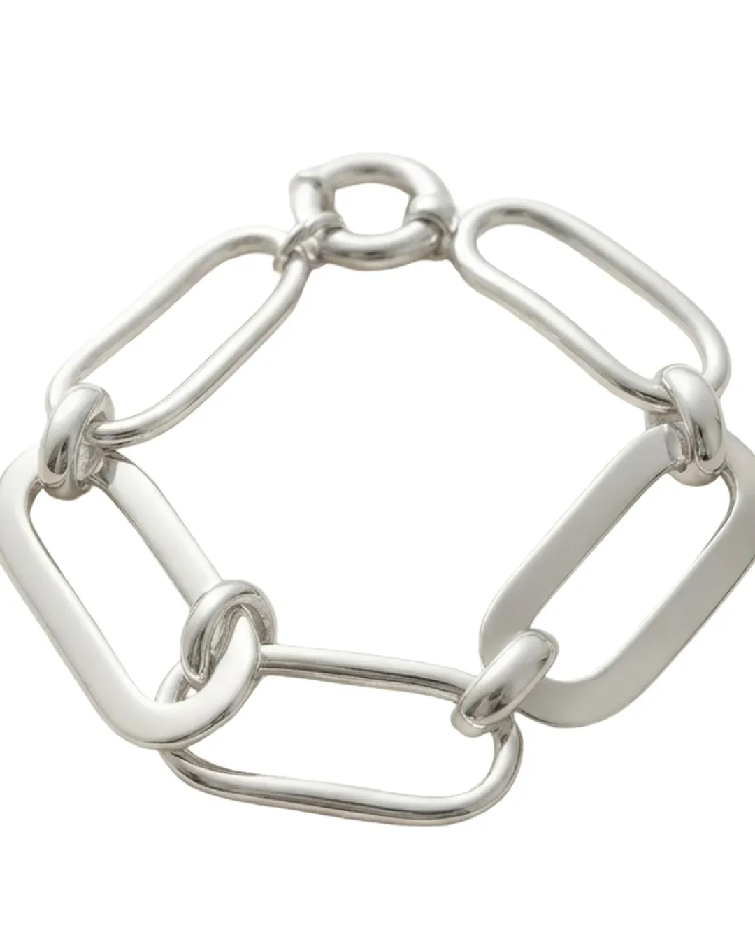 Bracciale con catena a maglie allungate
