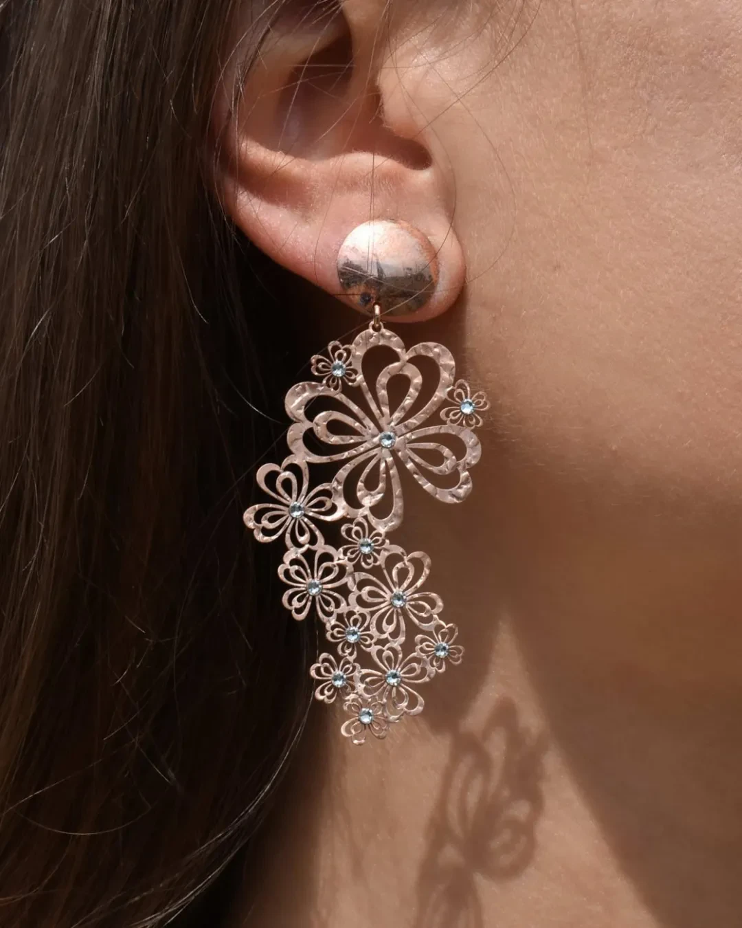 Orecchini in argento rosso